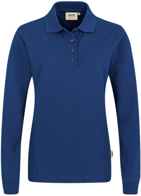 Hakro - Damen Longsleeve-Poloshirt Mikralinar (ultramarinblau)