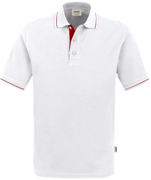 Hakro - Poloshirt Casual (weiß/rot)