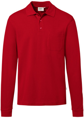 Hakro - Longsleeve-Pocket-Poloshirt Top (rot)