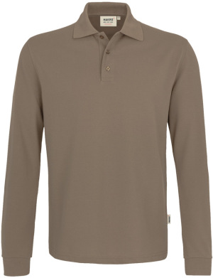 Hakro - Longsleeve-Poloshirt Mikralinar (nougat)