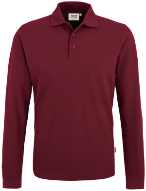 Hakro - Longsleeve-Poloshirt Classic (weinrot)