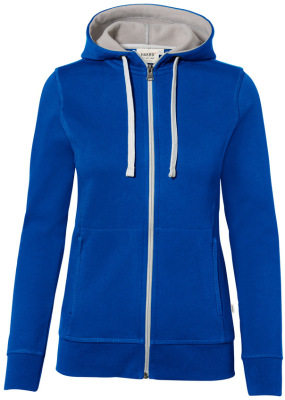 Hakro - Damen Kapuzenjacke Bonded (royalblau/silber)
