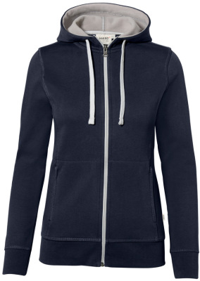 Hakro - Damen Kapuzenjacke Bonded (tinte/silber)