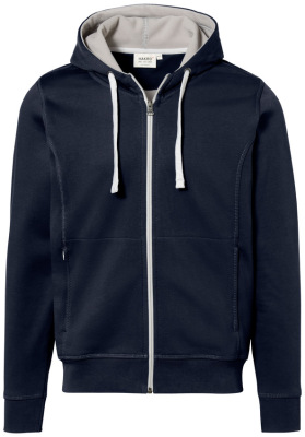 Hakro - Kaputzenjacke Bonded (tinte/silber)
