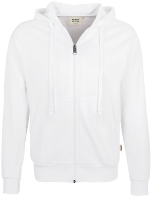 Hakro - Kapuzen-Sweatjacke Premium (weiß)