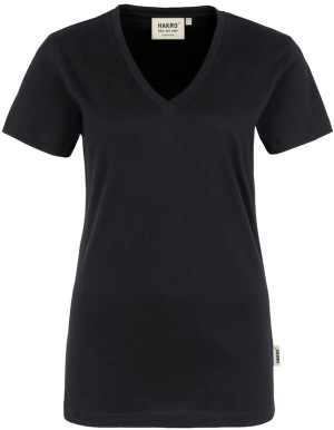 Hakro - Damen V-Shirt Classic (schwarz)