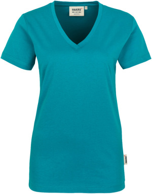 Hakro - Damen V-Shirt Classic (smaragd)
