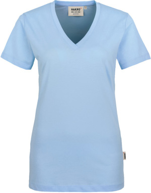 Hakro - Damen V-Shirt Classic (eisblau)