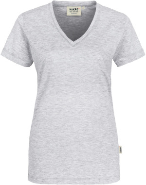 Hakro - Damen V-Shirt Classic (ash meliert)