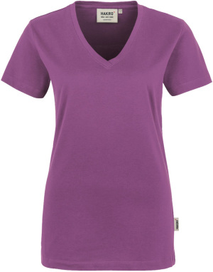 Hakro - Damen V-Shirt Classic (purpur)