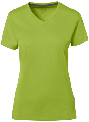 Hakro - Cotton Tec Damen V-Shirt (kiwi)