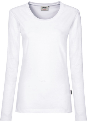 Hakro - Damen Longsleeve Mikralinar (weiß)