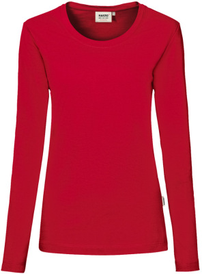 Hakro - Damen Longsleeve Mikralinar (rot)