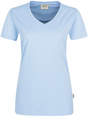 Hakro - Damen V-Shirt Mikralinar Pro (hp eisblau)