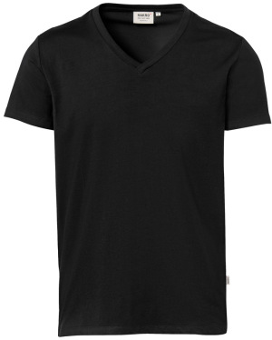 Hakro - V-Shirt Stretch (schwarz)