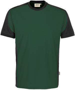 Hakro - T-Shirt Contrast Mikralinar (tanne/anthrazit)