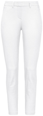 Hakro - Damen 7/8-Hose Stretch (weiß)