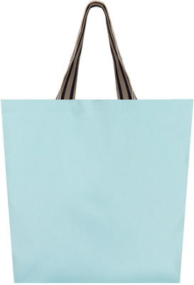 Native Spirit - Large eco-friendly shopping bag (Topaz Blue / Desert Sand / Horizon Blue Stripes)