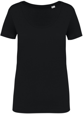 Native Spirit - Eco-friendly ladies’ slub t-shirt (Black)