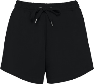 Native Spirit - Eco-friendly ladies' washed French Terry shorts (Washed black)