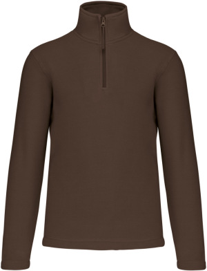 Kariban - Enzo Mikrofleece Pullover 1/4 Reißverschluss (Chocolate)