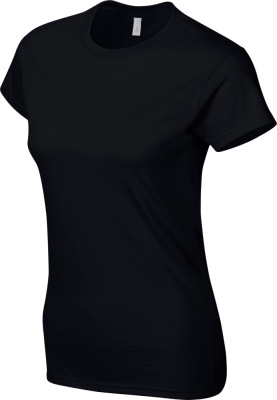 Softstyle Ladies´ T- Shirt (Black) for embroidery and printing - Gildan - T- Shirts - StickX Textilveredelung