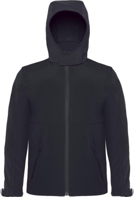 B&C - Hooded Softshell / Kids (Black)