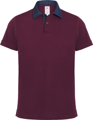 B&C - Polo DNM Forward /Men (Denim/Burgundy)