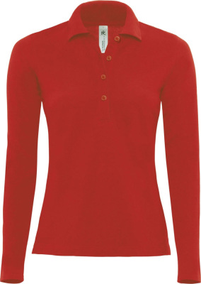 B&C - Polo Safran Pure Longsleeve / Women (Red)
