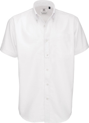 B&C - Shirt Oxford Short Sleeve /Men (White)