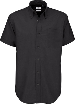 B&C - Shirt Oxford Short Sleeve /Men (Black)