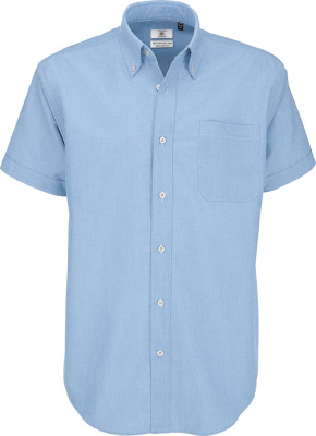 B&C - Shirt Oxford Short Sleeve /Men (Oxford Blue)
