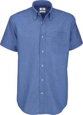 B&C - Shirt Oxford Short Sleeve /Men (Blue Chip)
