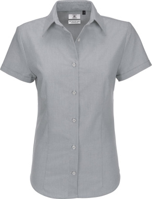 B&C - Oxford Shirt Short Sleeve / Women (Oxford Blue)