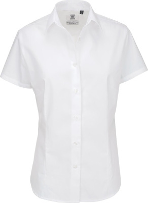 B&C - Poplin Shirt Heritage Short Sleeve / Women (White)