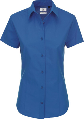 B&C - Poplin Shirt Heritage Short Sleeve / Women (Blue Chip)