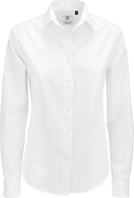 B&C - Poplin Shirt Smart Long Sleeve / Women (White)
