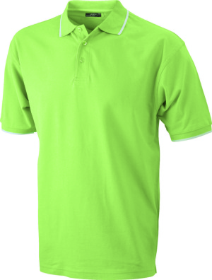 James & Nicholson - Polo Tipping (lime-green/white)