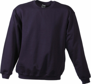 James & Nicholson - Round Sweat Heavy (aubergine)