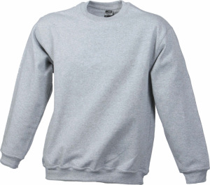 James & Nicholson - Round Sweat Heavy (grey heather)