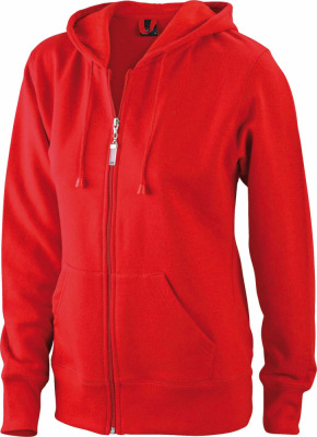 James & Nicholson - Ladies' Hooded Jacket (Red)