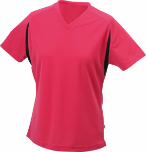 James & Nicholson - Ladies´ Running-T (Berry/Black)