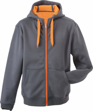 James & Nicholson - Ladies´ Doubleface Jacket (Carbon/Orange)