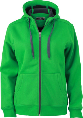 James & Nicholson - Ladies´ Doubleface Jacket (Fern Green/Graphite)