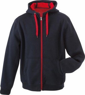 James & Nicholson - Ladies´ Doubleface Jacket (Black/Red)