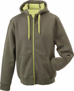 James & Nicholson - Ladies´ Doubleface Jacket (Olive/Lime (Light) Green)