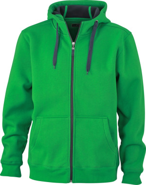 James & Nicholson - Men´s Doubleface Jacket (Fern Green/Graphite)