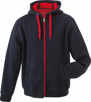 James & Nicholson - Men´s Doubleface Jacket (Navy/Red)