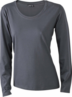 James & Nicholson - Ladies' Shirt Long-Sleeved Medium (Graphite)