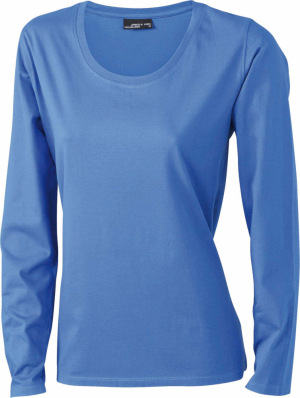 James & Nicholson - Ladies' Shirt Long-Sleeved Medium (Royal)